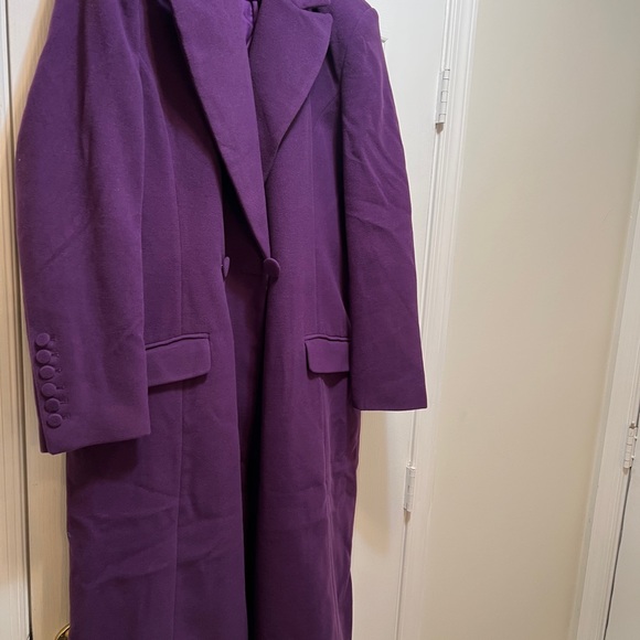Sergio Hudson Special Limited Edition Collaboration wTarget XL  Purple Wool Coat - Picture 2 of 6